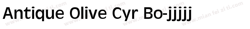 Antique Olive Cyr Bo字体转换